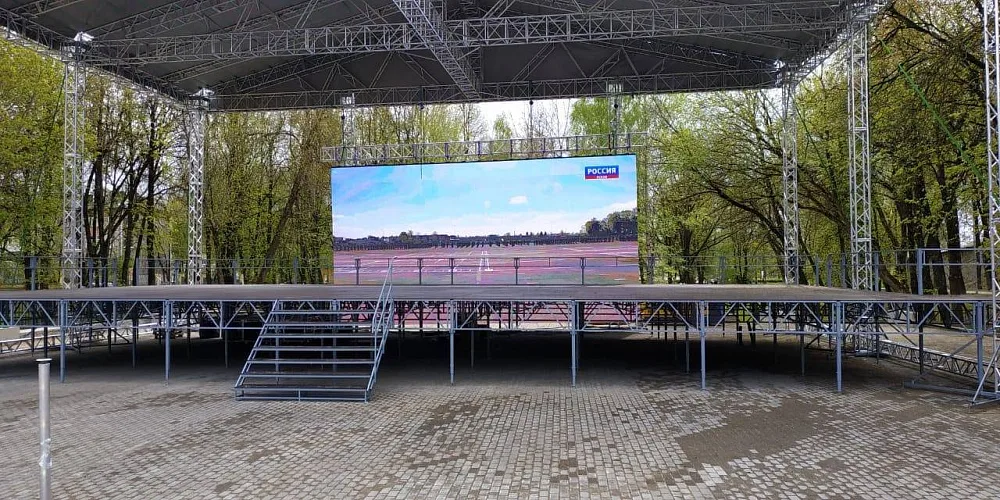 Экран уличный Р10 яркость 6500cd
