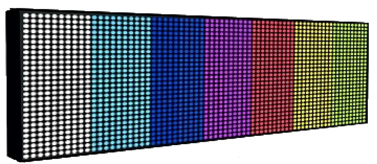 Бегущая строка Р8 SMD, 7 цветов (2240x160мм) HD-U63